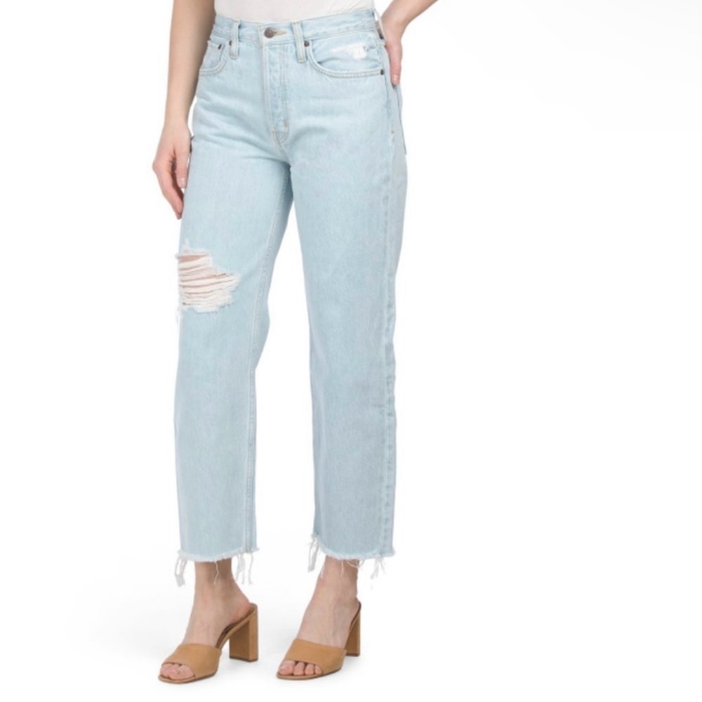 NWT ÉTICA $228 Size 30 Tyler Vintage Straight Jeans in Blue Mist Ethical Made